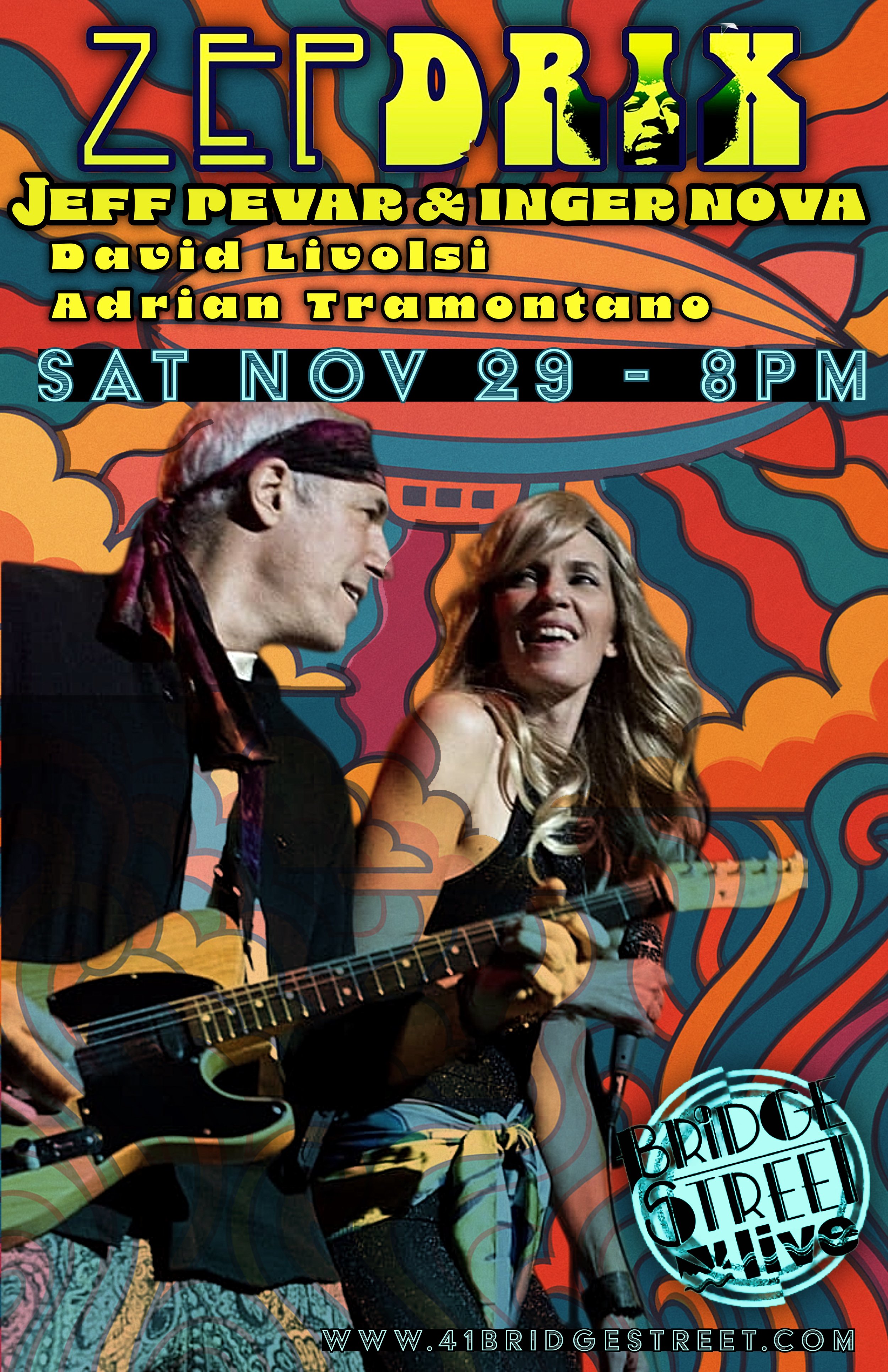 Jeff Pevar & Inger Nova Thanksgiving shows bring Zeppelin
